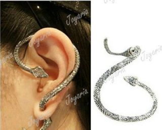 Punk Snake Vintage Back Earrings Ear Cuff Studs animals 4.5*5.5cm