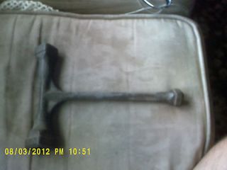 VINTAGE CAST IRON BUGGY WRENCH 3 in 1 T  type Wrench