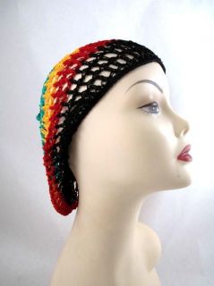 Beauty Town Thick Snood Hair Net Rasta Multi Color