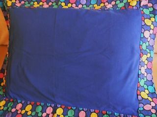 Pillow case sham Disney colorful blue with Mickey Mouse ear border