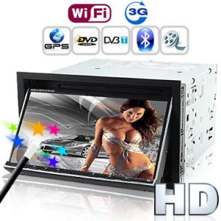 Touch 2DIN Car DVD WiFi Internet GPS TV Receiver 2GB