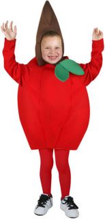 Childs Apple Fruit Halloween Costume For Boys Girls Lg