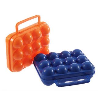 Portable Picnic Camping Plastic 12 Egg Box Case Carrier Holder Storage