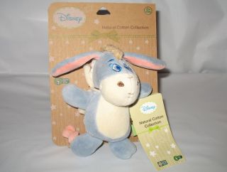 Cotton Collection Earth Friendly Eeyore Rattle Stroller Toy New