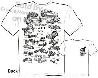 Show Cars Rat Fink T shirt Ed Roth T Shirts Big Daddy Tee, Sz M L