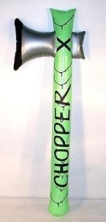 NEW 4 GREEN HANDLE CHOPPER INFLATABLE 24 INCH HATCHET novelty toy