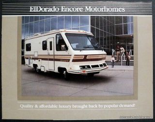 Eldorado 1984 Encore Motor Home Sales Brochure