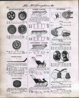 1918 Ad Fleetwing Steering Coaster Snow Sleds Cutters ORIGINAL