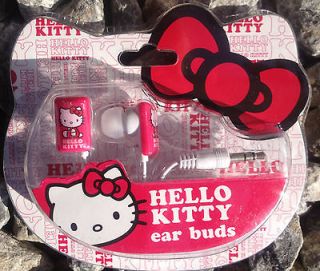 Hello Kitty Earphones EarBuds for iPhone iPod iTouch /MP4 Players