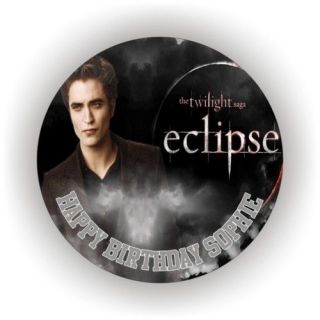 TWILIGHT ECLIPSE EDWARD ICING BIRTHDAY CAKE TOPPERS