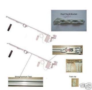 10 Remote Electric Motorized Window Curtain Dual Track
