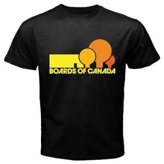 Electronic Music Boards of Canada BoC Black T Shirt Size S   2XL