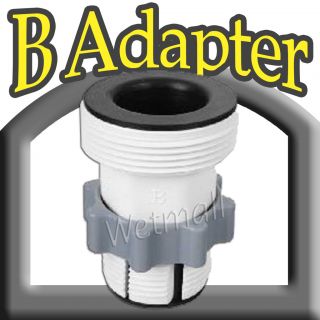 Intex B Adapter Pool Hose Converter for 1500 & 2500 & Saltwater Pumps