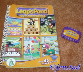 LEAPPAD LEAPS POND ACTIVITY GAME BOOK & CARTRIDGE PUZZLES,WORD,E TC