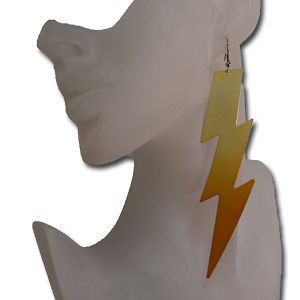 Long lightning bolt earrings fashion jewelry costume jewerly cheap