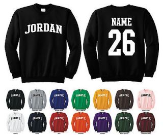 Country of Jordan Adult Crewneck Sweatshirt Personalized Custom Name