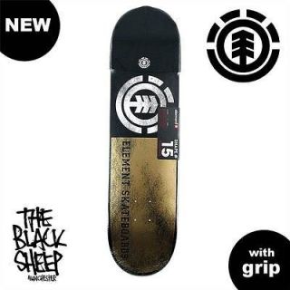 ELEMENT TW METALLIC 92 8.125 PRO SKATE BOARD DECK WITH FREE ELEMENT