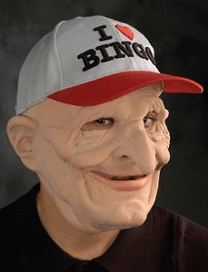 Be Nign Old Man Bingo Character Mask Halloween Costume Accessory