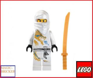 LEGO Ninjago MiniFigure Ninja Zane DX Dragon Suit WITH GOLDEN WEAPON