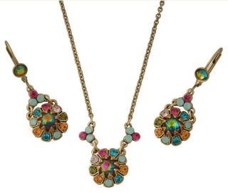 Style Enticing Michal Negrin Jewelry Set Pendant and Dangle Earrings