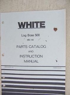 1977 White Log Boss 500 Power Splitter Manual Parts Catalog 990 149