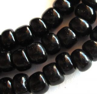 22 STRAND OF RARE OLD SMALL BLACK (UNCIRCULATED) VENETIAN TRADE BEADS