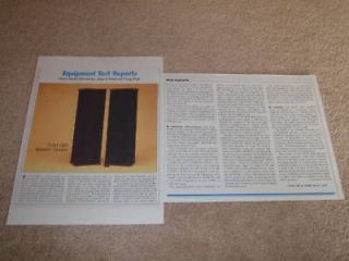 DCM QED Reference Speaker Review,1983,2 pgs,Full Test