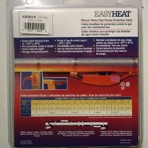 Electric HEAT TAPE Cable w/ Thermostat   New