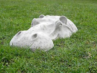 Newly listed Hippo, Hippopotamus Head Garden Ornament, 22 Lawn