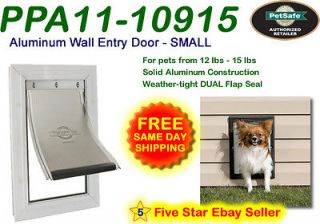 Petsafe SMALL Premium WALL MOUNT Aluminum Pet Dog Cat Door PPA11 10915
