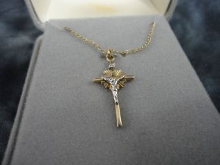 Jesus Crucifix Necklace ~ NIB ~ 14KT Gold Filled ~ 1/20 K