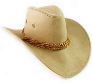 Faux Leather Hat Cap Cowboy Mens Western Large Womens w/ chin strap