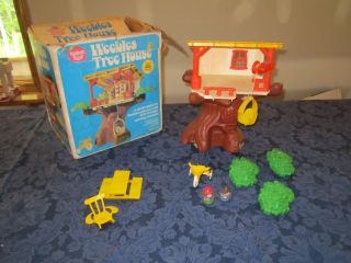 Playskool Weebles Tree House box treehouse table 100% Tricycle Picnic