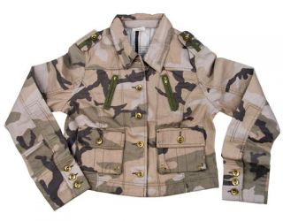 Vintage Womens Military Cotton Jacket