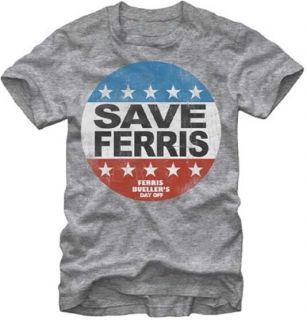 New Authentic Ferris Buellers Day Off Ferris Was Saved Mens Tee Shirt