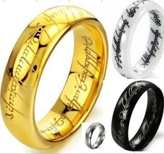 LOTR Ring Lord of Rings Collection Titanium Tungsten Ceramic Ring