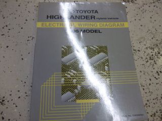 2006 Toyota HIGHLANDER HYBRID Electrical WIRING Diagram Service Repair