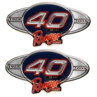 RANGER 40 YEARS FOAM FILLED BOAT DECAL (PAIR)