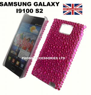 HOT PINK CRYSTAL SYTLISH DIAMOND BLIN CASE COVER FOR SAMSUNG 19100