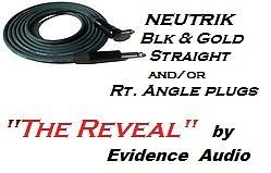 AUDIO The Reveal Guitar Cable w/Neutrik GOLD Strt or Rt Plugs