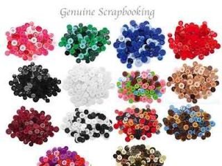 Buttons Round Assorted Mixed Color 130 Lots Size 10mm  15mm 2 Holes 4