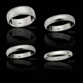 925 Sterling Silver Wedding Ring Band   All Sizes   MFG Direct (Belcho