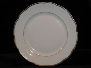 Cmielow   GENEX   Two gold Bands   scalloped   DINNER PLATE   13E