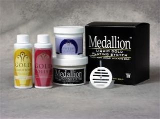 LIQUID GOLD PLATING SYSTEM JEWELRY IMMERSION KIT, GOLD PLATING KIT
