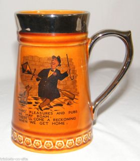 Pottery Lord Nelson Mug Stein Cup England Drinking Man