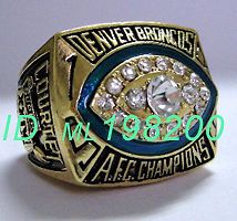 1989 AFC NFL Denver Broncos COURTET SUPER BOWL World Championship