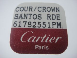 Cartier watch Santos old model st.steel crown blue gem 61782551PM