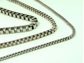 MEN WOMEN High Quality STAINLESS STEEL 2mm / 3mm / 4mm BOX Chain