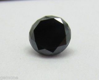PC 0.12 CTS ROUND NATURAL LOOSE DIAMOND JET BLACK REAL OPAQUE N 3 0
