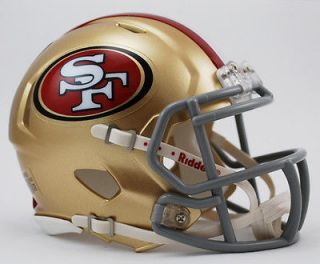 SAN FRANCISCO 49ers SPEED REVOLUTION NFL RIDDELL MINI FOOTBALL HELMET